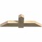 Ekena Millwork Eugene Rough Sawn Timber Gable Bracket, Douglas Fir, 48"W x 16"H x 4"D x 6"F, 8/12 Pitch GBW048X16X0406EUG00RDF - alternate 5